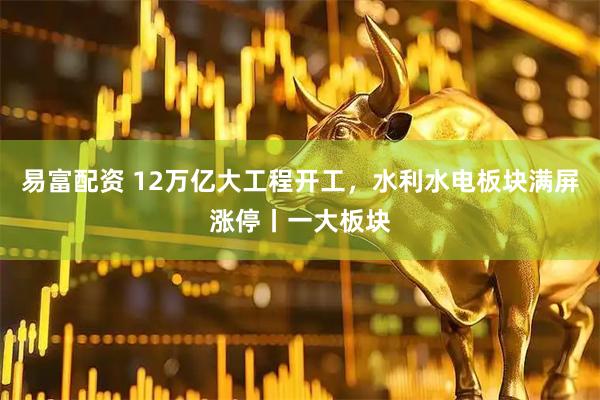 易富配资 12万亿大工程开工，水利水电板块满屏涨停丨一大板块